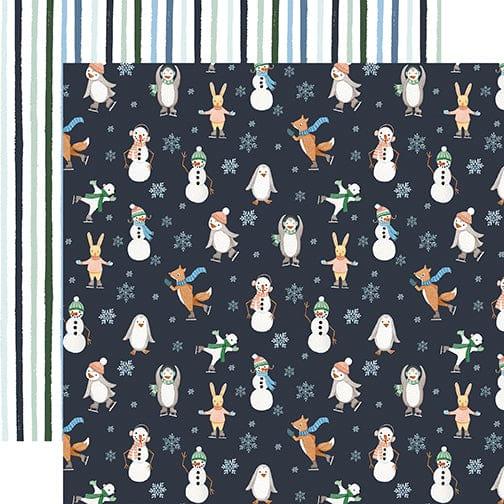 Winter Market Collection Stay Cozy 12 x 12 Double-Sided Scrapbook Paper by Carta Bella