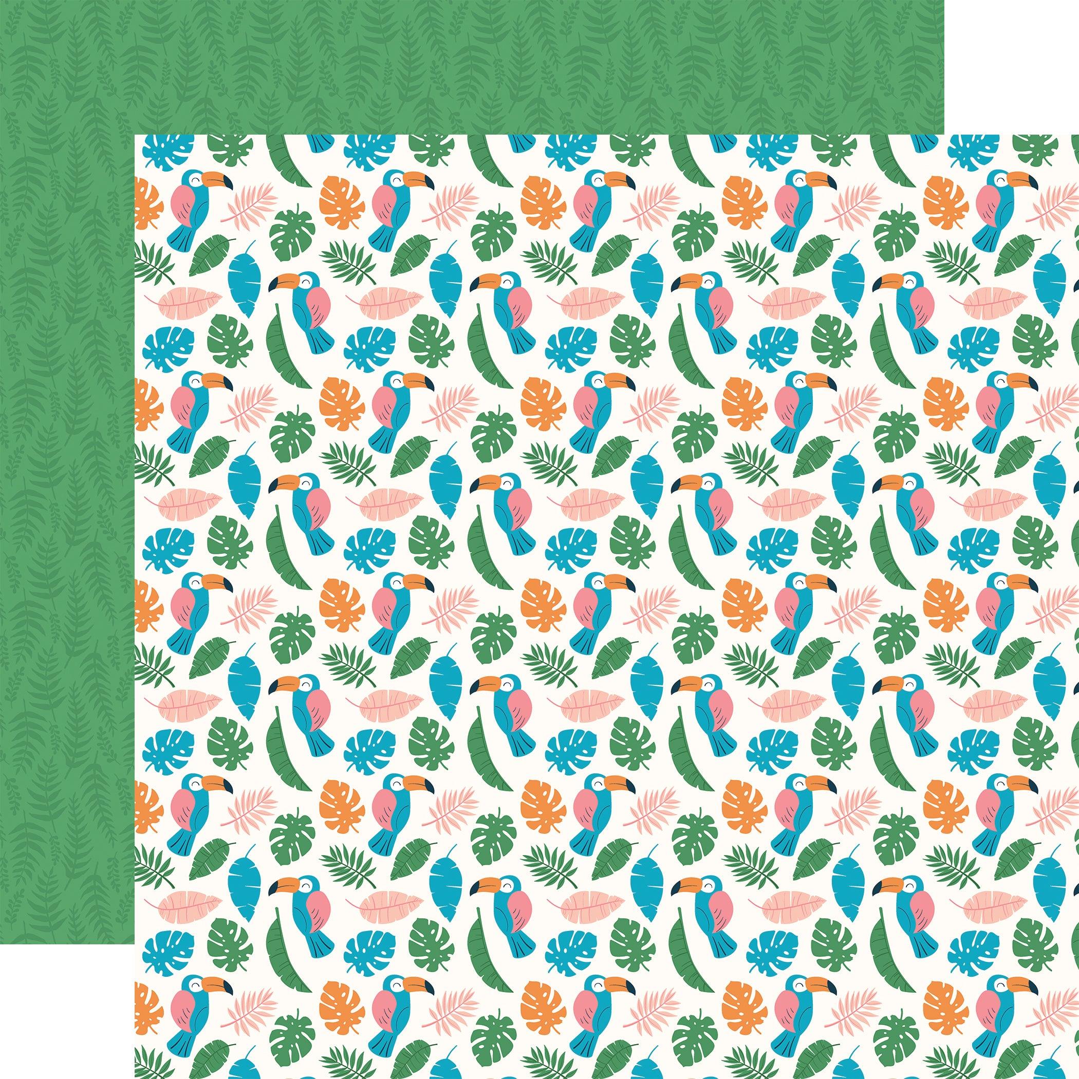 Endless Summer Collection Tropical Paradise 12 x 12 Double-Sided Scrapbook Paper by Echo Park Paper