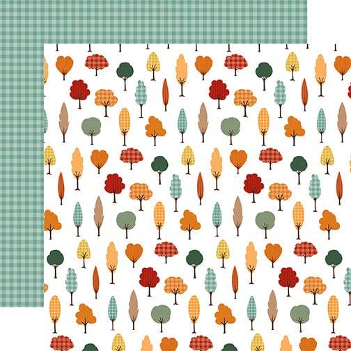 Happy Fall Collection Fall Forest 12 x 12 Double-Sided Scrapbook Paper by Echo Park Paper