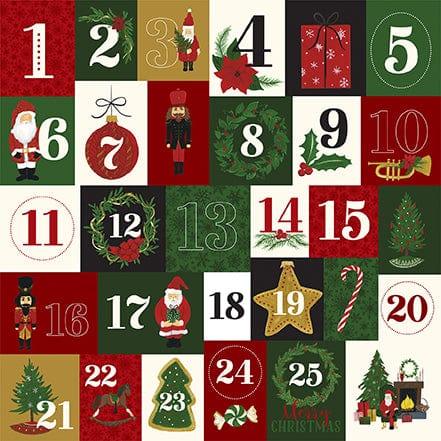 Here Comes Santa Claus Collection Twenty-Five Days 12 x 12 Double-Sided Scrapbook Paper by Echo Park Paper - Scrapbook Supply Companies