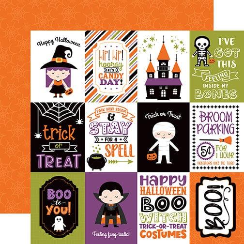 I Love Halloween Collection 3x4 Journaling Cards 12 x 12 Double-Sided Scrapbook Paper by Echo Park Paper