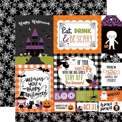 I Love Halloween Collection Multi Journaling Cards 12 x 12 Double-Sided Scrapbook Paper by Echo Park Paper