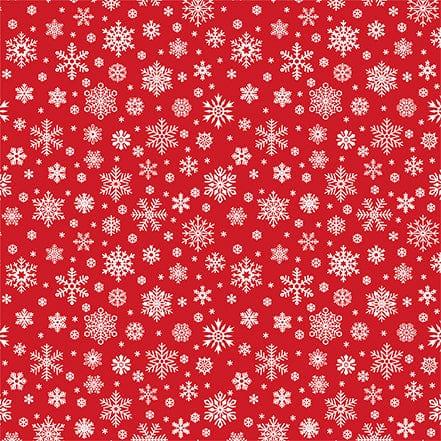 Jingle All The Way Collection Silent Snowfall 12 x 12 Double-Sided Scrapbook Paper by Echo Park Paper - Scrapbook Supply Companies