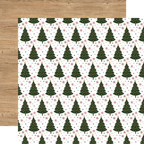 Jingle All The Way Collection O Christmas Tree 12 x 12 Double-Sided Scrapbook Paper by Echo Park Paper