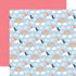 Little Dreamer Girl Collection Riding Rainbows 12 x 12 Double-Sided Scrapbook Paper by Echo Park Paper