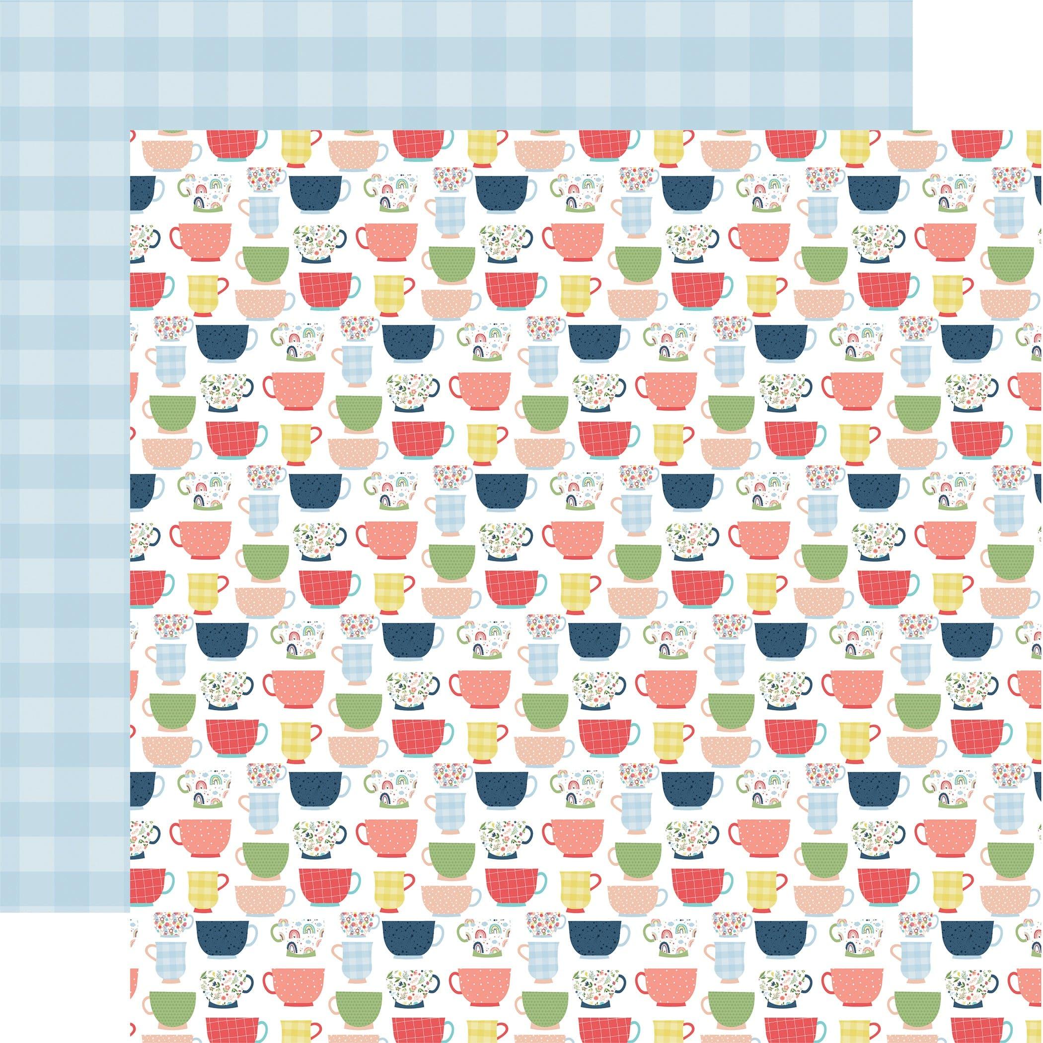 Little Dreamer Girl Collection Cross Your Teas 12 x 12 Double-Sided Scrapbook Paper by Echo Park Paper