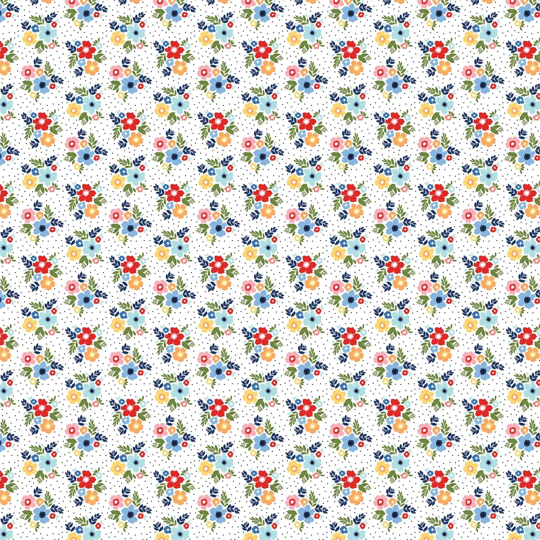 My Favorite Summer Collection Bright Bunches 12 x 12 Double-Sided Scrapbook Paper by Echo Park Paper - Scrapbook Supply Companies