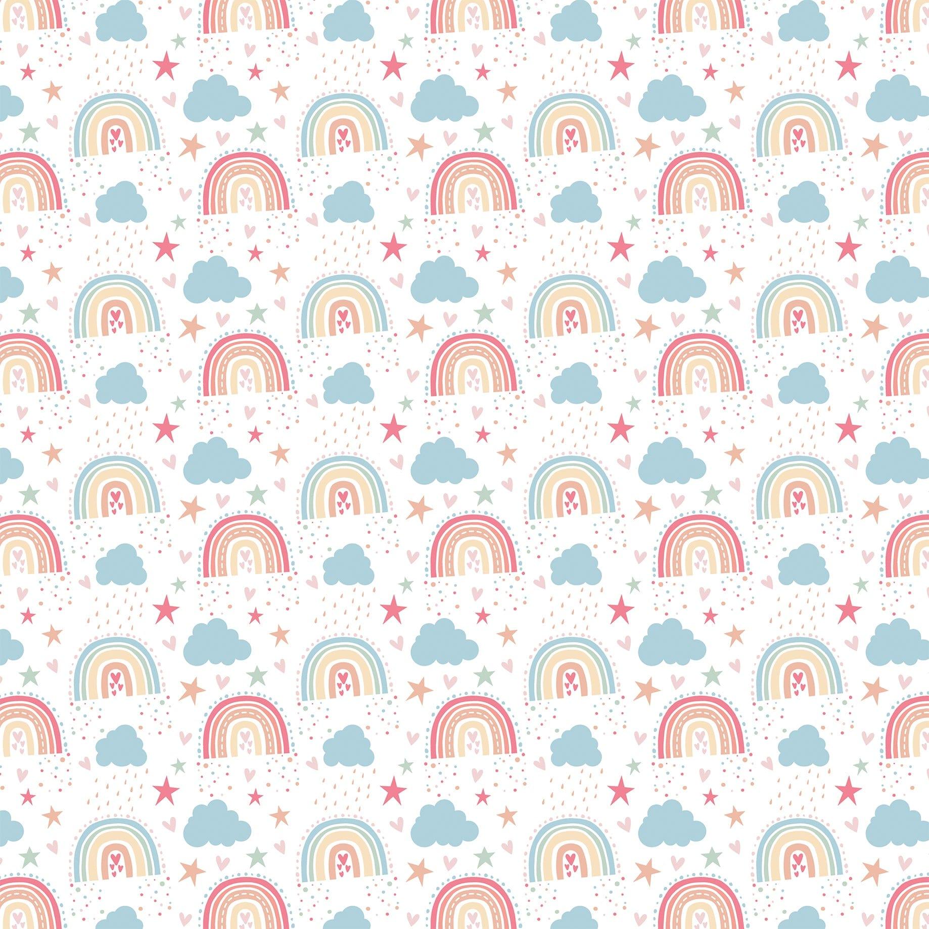 Our Little Princess Collection Rainbows 12 x 12 Double-Sided Scrapbook Paper by Echo Park Paper - Scrapbook Supply Companies