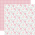 Our Little Princess Collection Fairytale Flowers 12 x 12 Double-Sided Scrapbook Paper by Echo Park Paper