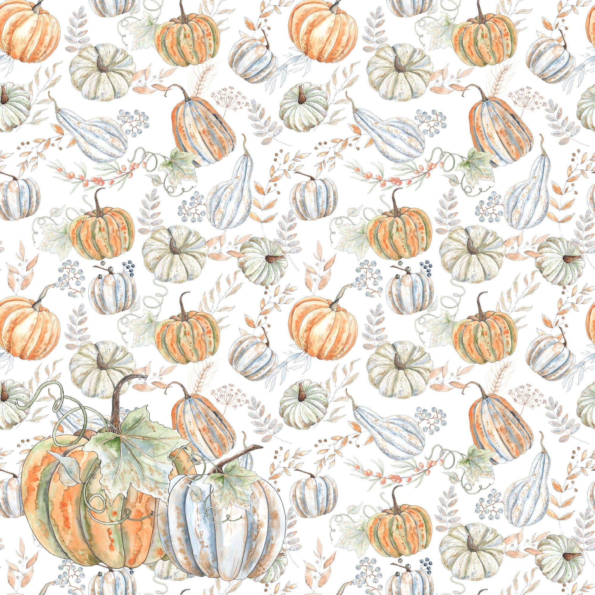 Pumpkin Patch Collection Pumpkin Harvest 12 x 12 Double-Sided Scrapbook Paper by SSC Designs - Scrapbook Supply Companies