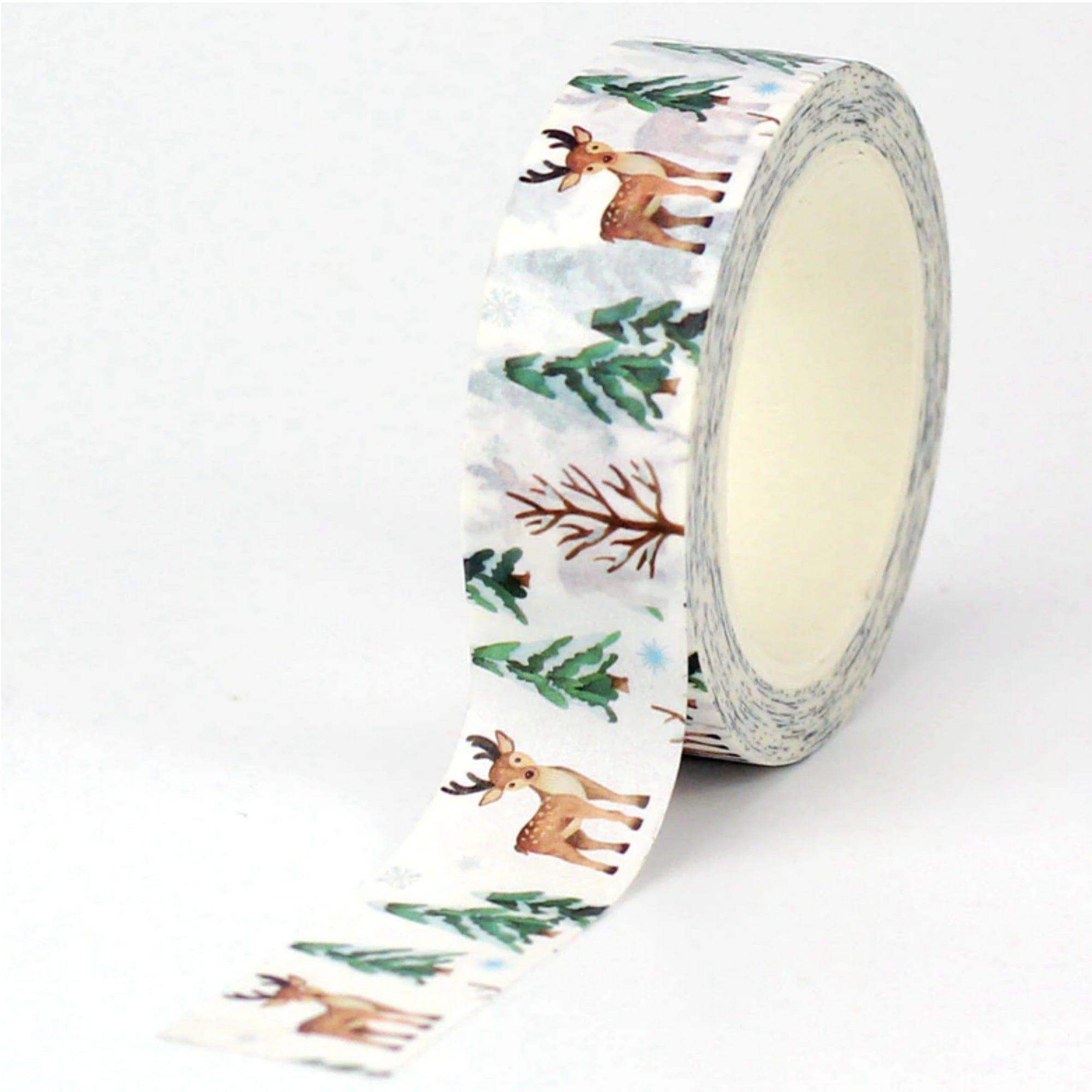 christmas tree lot foiled washi tape