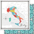 Travel Memories Collection Italy Map 12 x 12 Double-Sided Scrapbook Paper by Scrapbook Customs