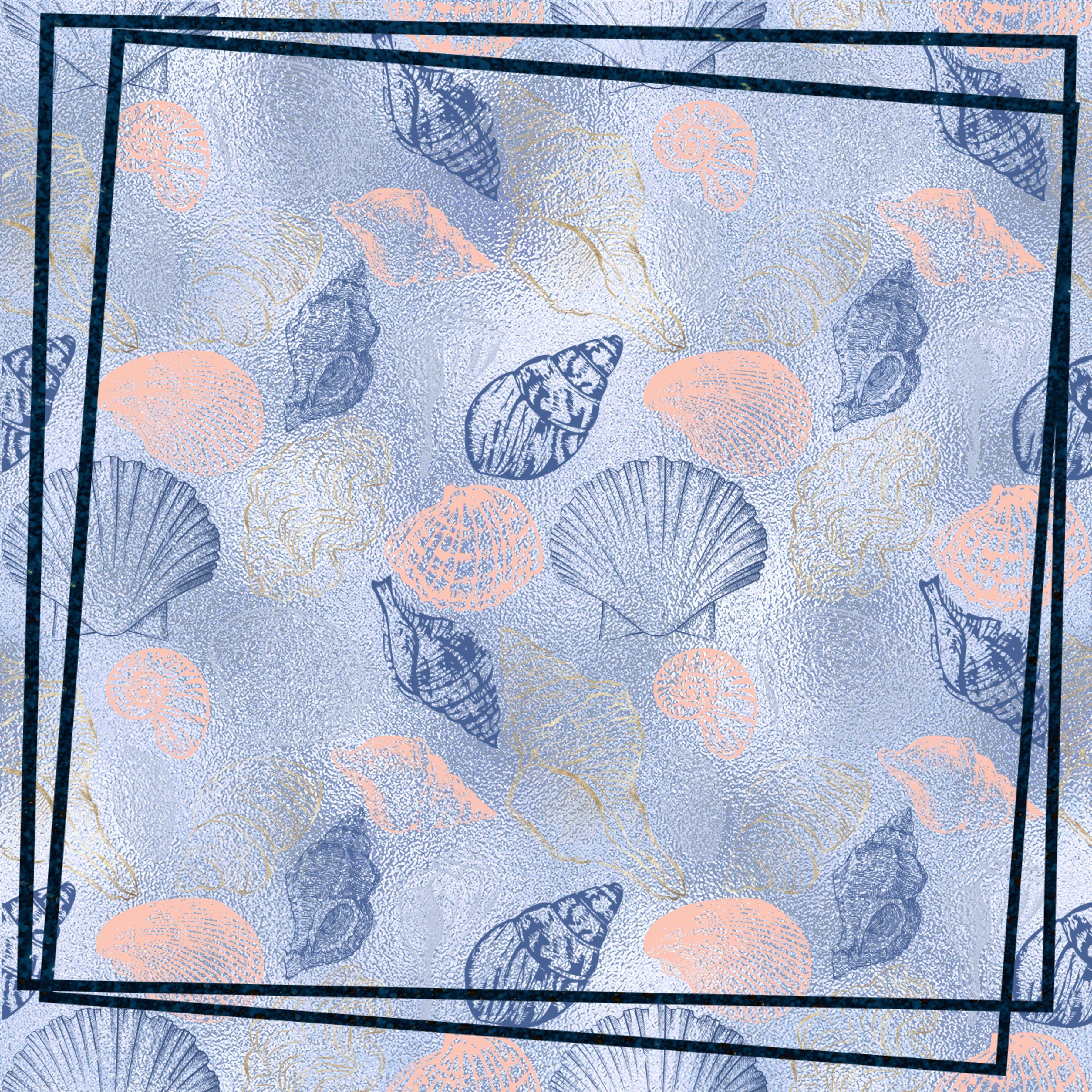 Seaside Wedding Collection Shells Aplenty 12 x 12 Double-Sided Scrapbook Paper by SSC Designs - Scrapbook Supply Companies