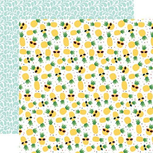 Summertime Collection Pineapples 12 x 12 Double-Sided Scrapbook Paper by Echo Park Paper