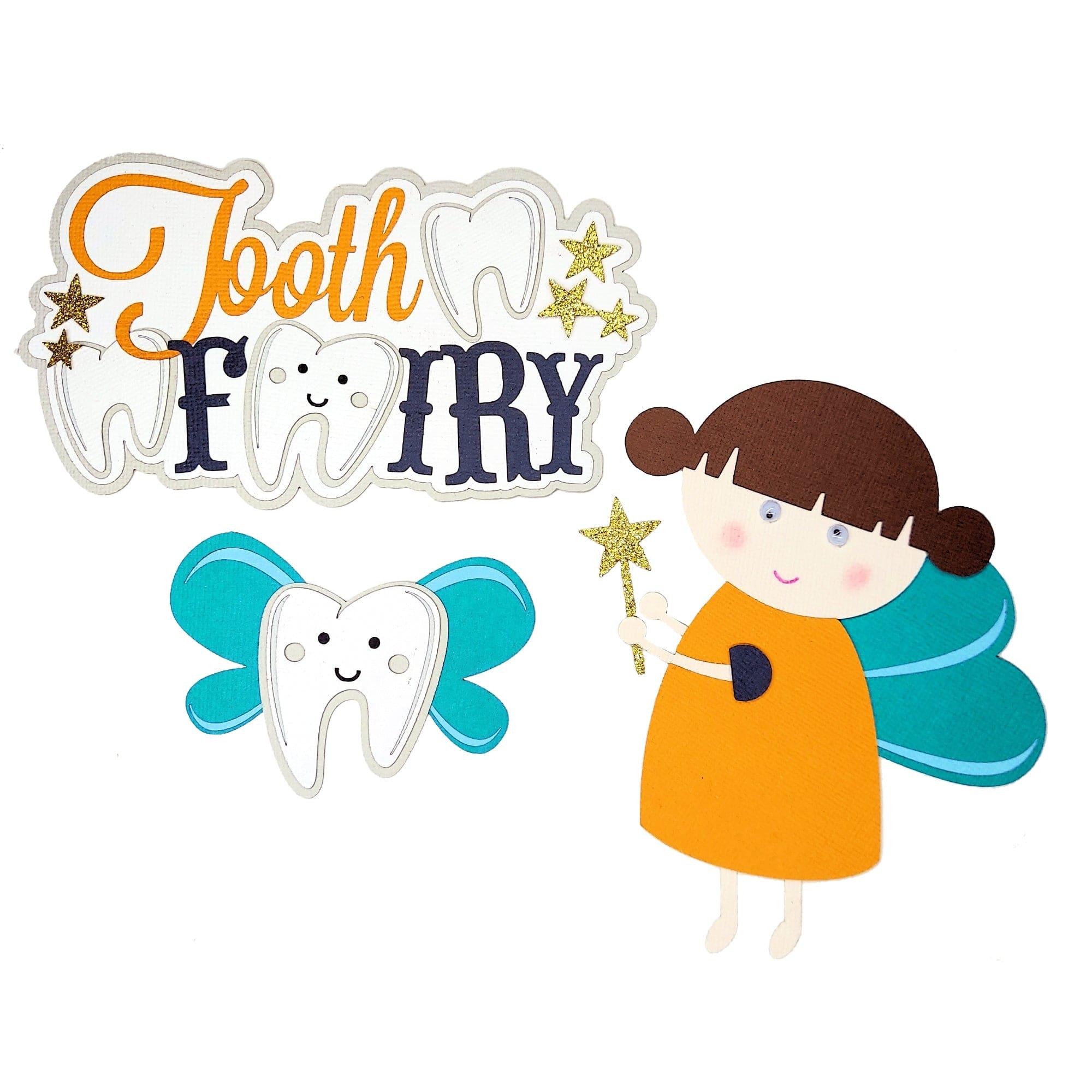 Tooth Fairy 6 x 6 Laser Die Cut Scrapbook Embellishment by SSC Laser Designs