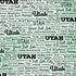 Postage Map Collection Utah 12 x 12 Scrapbook Paper by Scrapbook Customs - Scrapbook Supply Companies