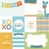 Hello Baby Collection Blue Boy Tags 12 x 12 Double-Sided Scrapbook Paper by Paper House Productions - Scrapbook Supply Companies