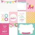 Hello Baby Collection Pink Girl Tags 12 x 12 Double-Sided Scrapbook Paper by Paper House Productions - Scrapbook Supply Companies